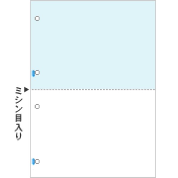 画像1: BP2090マルチプリンタ帳票B5ブルー2面4穴x3冊ヒサゴ(hisago)伝票 (1)