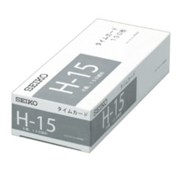 画像1: セイコープレシジョンCA-H15タイムカード　QRシリーズ　100枚入りx2セット (1)