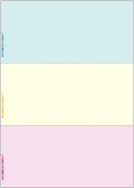 BP2012ヒサゴマルチプリンタ帳票 A4 カラー 3面